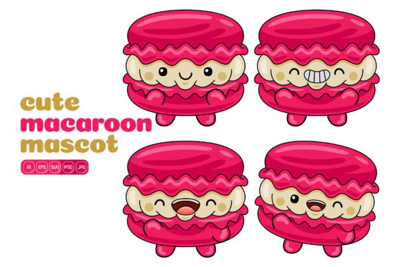 Cute Macaroon Mascot Vector Pack 01: Uses and Benefits