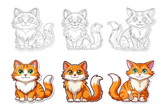Ginger Cartoon Cat: Playful Vector Art for Your Projects