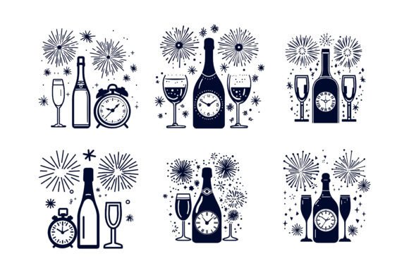 Glass Bottle Champagne Vector Icon: Integrating a Refined Illustration Asset into Your Daily Creative Workflow