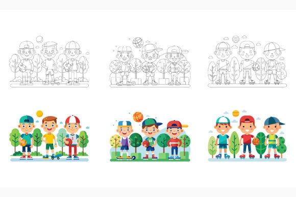 Kids Playing: Capturing Joyful Moments in Design and Visual Storytelling