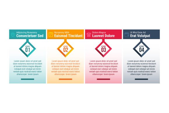 Mastering the Diagonal Square Infographic: A Guide to Four-Step Cube Design for Clear Visual Communication