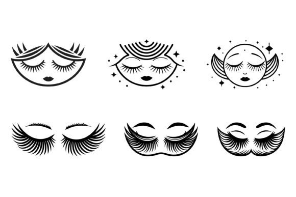 Set of Eyelash: Professional Vector Illustrations for Digital and Print Design
