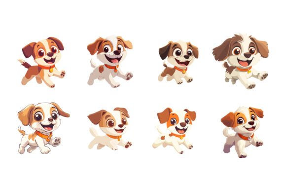 The Playful Puppy Illustration Collection: Understanding AI EPS Vector Art and Its Creative Potential