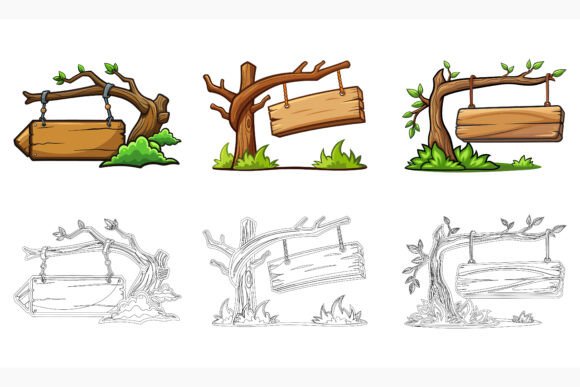 Tree Branch with Swing: A Versatile Illustration Asset for Designers and Creative Professionals