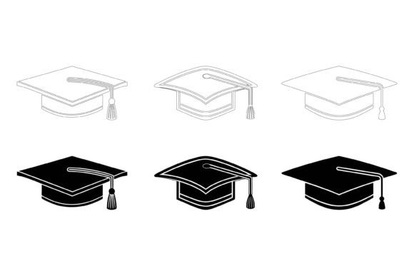 Understanding the Set of Graduate Black Hat Vector Illustrations