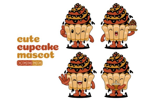 Why the Cute Cupcake Mascot Vector Pack 04 Deserves a Spot in Your Creative Toolkit